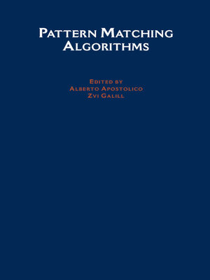 cover image of Pattern Matching Algorithms